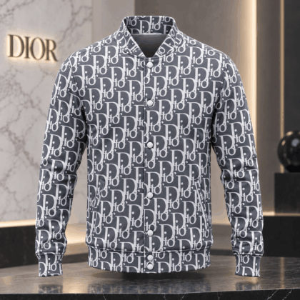 Dior | Oblique Monogram Print Baseball Jacket Fall 2026 Edition