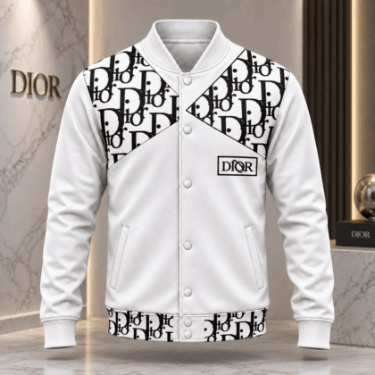 Dior | Oversized Monogram Panel Baseball Jacket Winter 2026 Edition