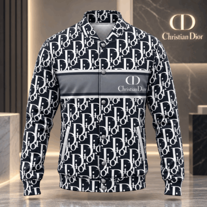 Dior | Oversized Letter Monogram Baseball Jacket Fall 2026 Edition