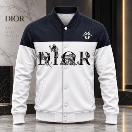 Dior | Wildlife Lettering Print Baseball Jacket Fall 2026 Edition