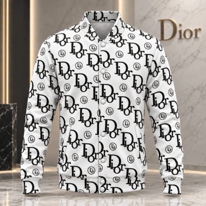 Dior | Mixed-Scale Monogram Print Baseball Jacket Winter 2026 Edition