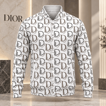 Dior | Dotted Letter Monogram Baseball Jacket Winter 2026 Edition