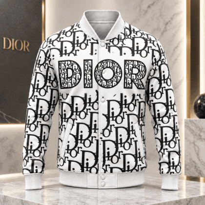 Dior | Oversized Monogram Print Baseball Jacket Winter 2026 Edition