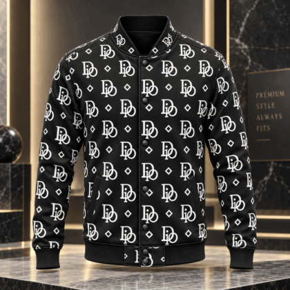 Dior | Diamond Accent Monogram Baseball Jacket Winter 2026 Edition