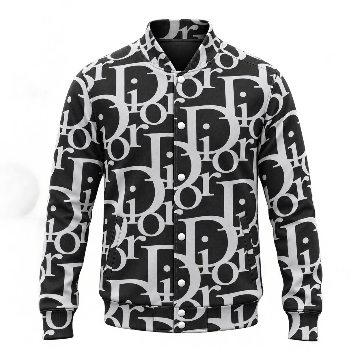 Dior | Oversized Monogram Lettering Baseball Jacket Winter 2026 Edition