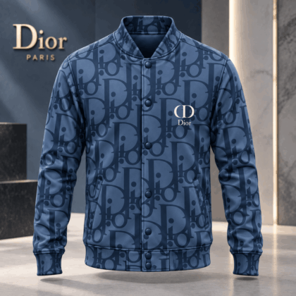 Dior | Tonal Oblique Monogram Baseball Jacket Winter 2026 Edition