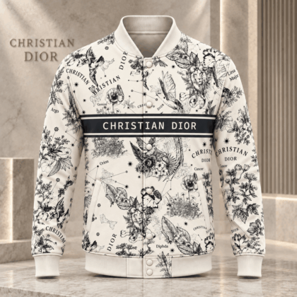 Dior | Celestial Botanical Toile Baseball Jacket Winter 2026 Edition