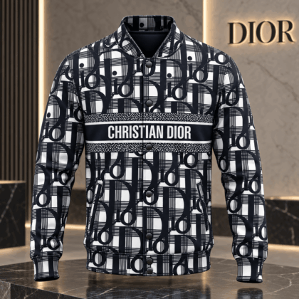 Dior | Monogram Plaid Print Baseball Jacket Winter 2026 Edition