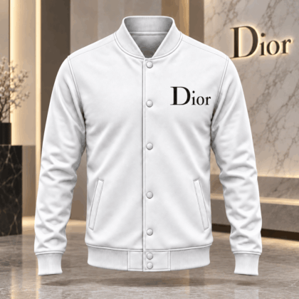 Dior | Contrast Chest Logo Baseball Jacket Holiday 2026 Edition