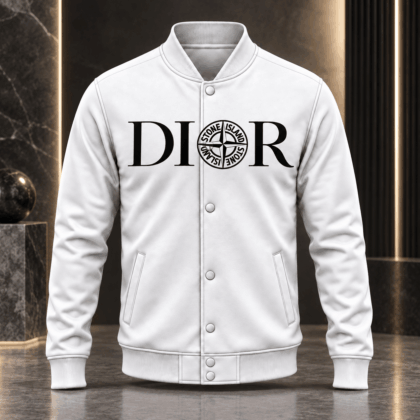 Dior | Compass Logo Graphic Baseball Jacket Holiday 2026 Edition