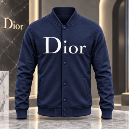 Dior | Oversized Wordmark Print Baseball Jacket Holiday 2026 Edition