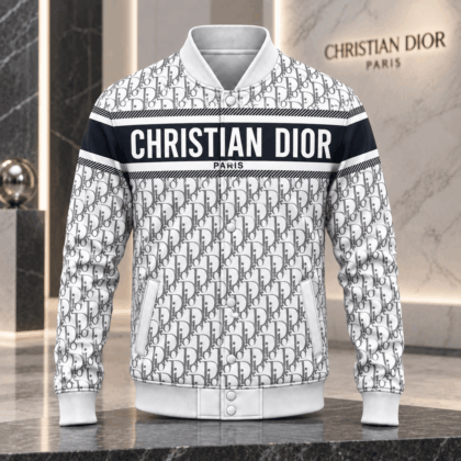Dior | Oblique Monogram Stripe Baseball Jacket Holiday 2026 Edition