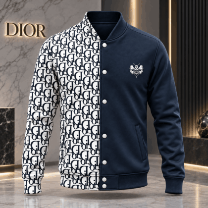 Dior | Oblique Monogram Split Baseball Jacket Holiday 2026 Edition