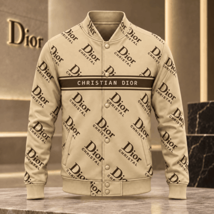 Dior | Allover Signature Stripe Baseball Jacket Holiday 2026 Edition