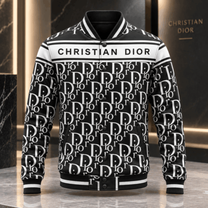 Dior | Oversized Monogram Print Baseball Jacket Holiday 2026 Edition