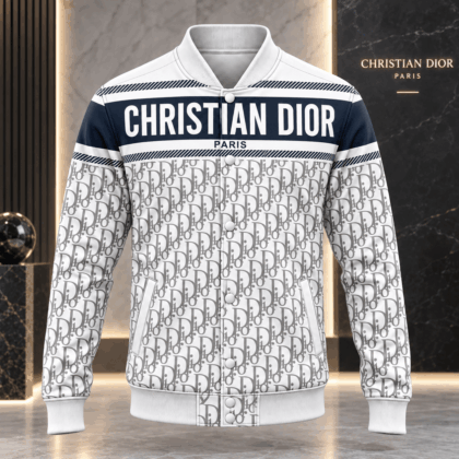 Dior | Oblique Logo Stripe Baseball Jacket Holiday 2026 Edition