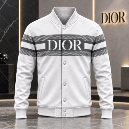 Dior | Dotted Signature Stripe Baseball Jacket Holiday 2026 Edition