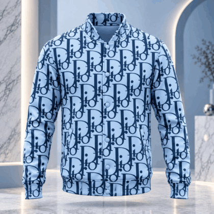 Dior | Oblique Monogram Print Baseball Jacket Holiday 2026 Edition