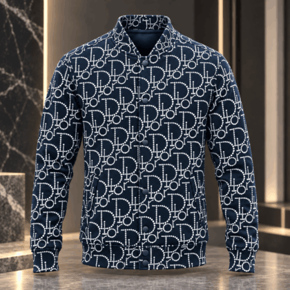 Dior | Pearl-Dot Monogram Print Baseball Jacket Holiday 2026 Edition