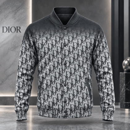 Dior | Gradient Oblique Monogram Baseball Jacket Holiday 2026 Edition