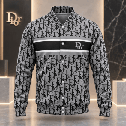 Dior | Oblique Monogram Stripe Baseball Jacket Holiday 2026 Edition