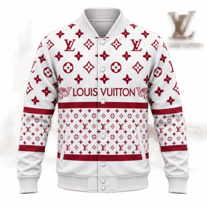 Louis Vuitton | Crimson Monogram Stripe Baseball Jacket Black Friday 2026 Collection