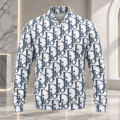 Dior | Oblique Monogram Print Baseball Jacket Christmas 2026 Edition