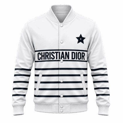 Dior | Star Stripe Logo Baseball Jacket Christmas 2026 Edition