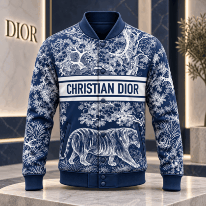 Dior | Tiger Toile Print Baseball Jacket Christmas 2026 Edition