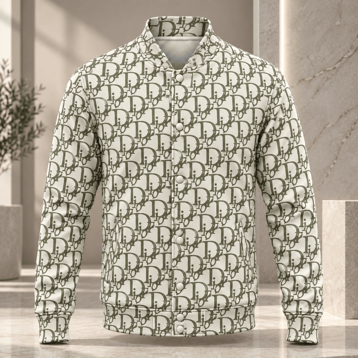 Dior | Oblique Monogram Print Baseball Jacket Christmas 2026 Edition