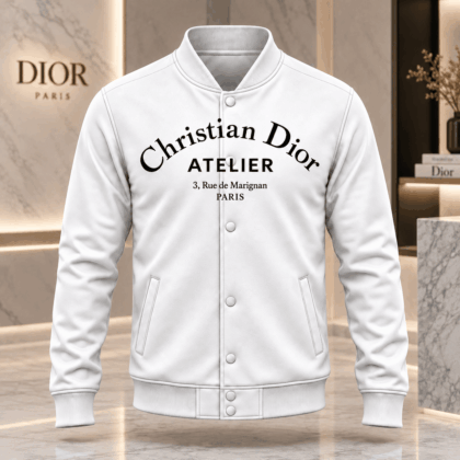 Dior | Atelier Address Print Baseball Jacket Christmas 2026 Edition