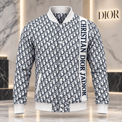 Dior | Oblique Monogram Stripe Baseball Jacket Christmas 2026 Edition