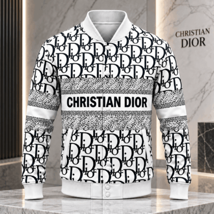 Dior | Monogram Textured Stripe Baseball Jacket Christmas 2026 Edition