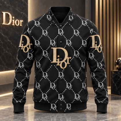 Dior | Studded Monogram Lattice Baseball Jacket Christmas 2026 Edition