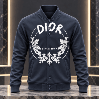 Dior | Brushstroke Floral Crest Baseball Jacket Christmas 2026 Edition