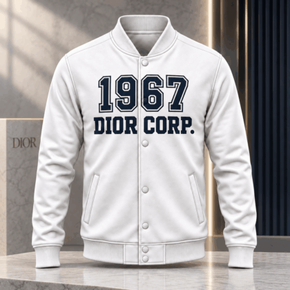Dior | 1967 Collegiate Graphic Baseball Jacket Christmas 2026 Edition