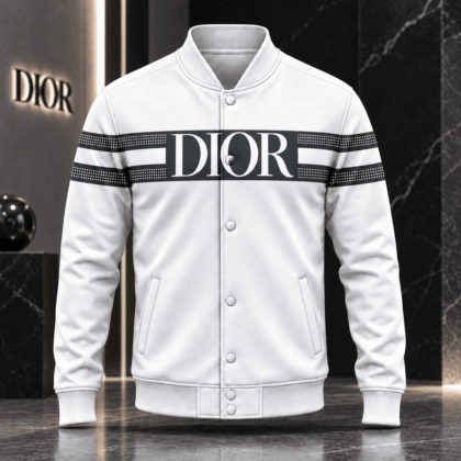 Dior | Dotted Signature Stripe Baseball Jacket Christmas 2026 Edition