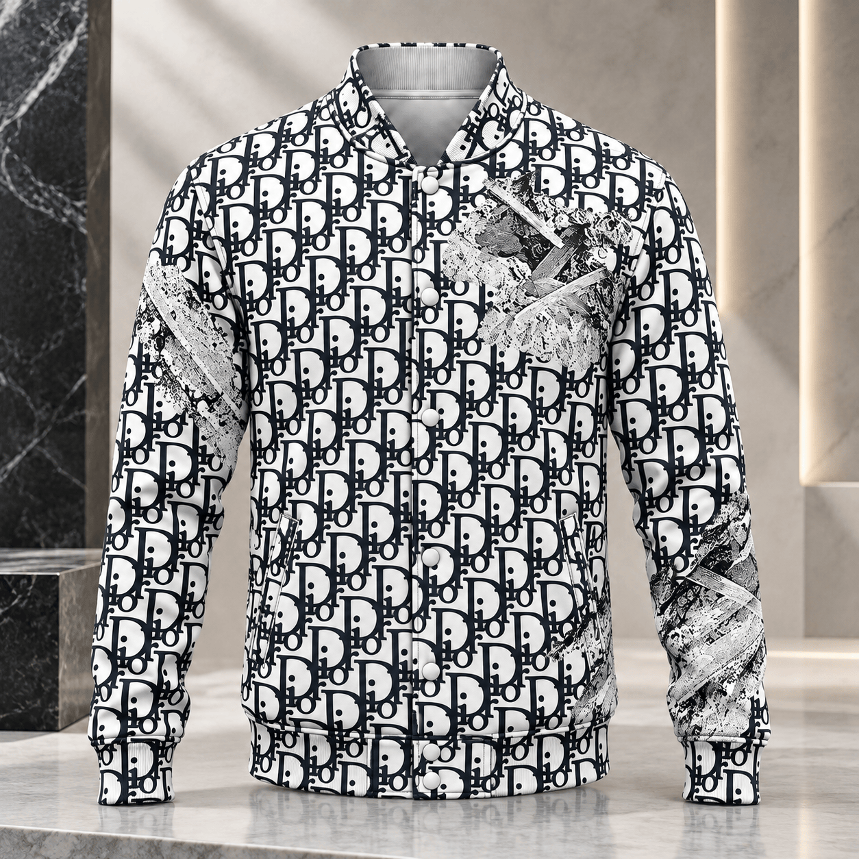 Dior | Oblique Monogram Collage Baseball Jacket Christmas 2026 Edition