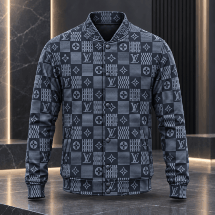 Louis Vuitton | Geometric Monogram Grid Baseball Jacket Black Friday 2026 Collection