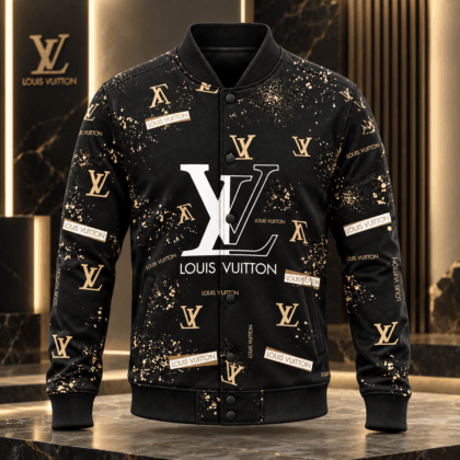 Louis Vuitton | Gold Splatter Monogram Baseball Jacket Black Friday 2026 Collection