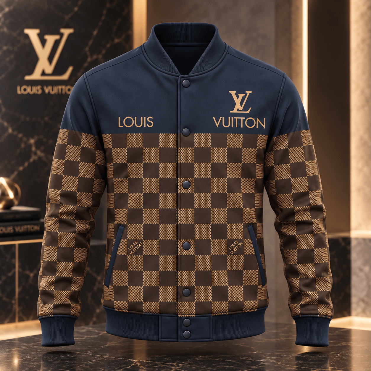 Louis Vuitton | Signature Damier Check Baseball Jacket Black Friday 2026 Collection