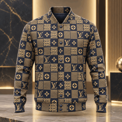 Louis Vuitton | Monogram Patchwork Print Baseball Jacket Year-End 2026 Collection