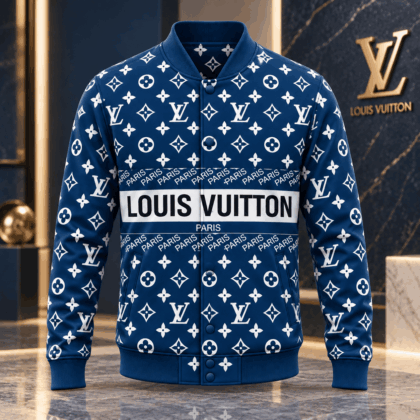 Louis Vuitton | Monogram Paris Stripe Baseball Jacket Year-End 2026 Collection