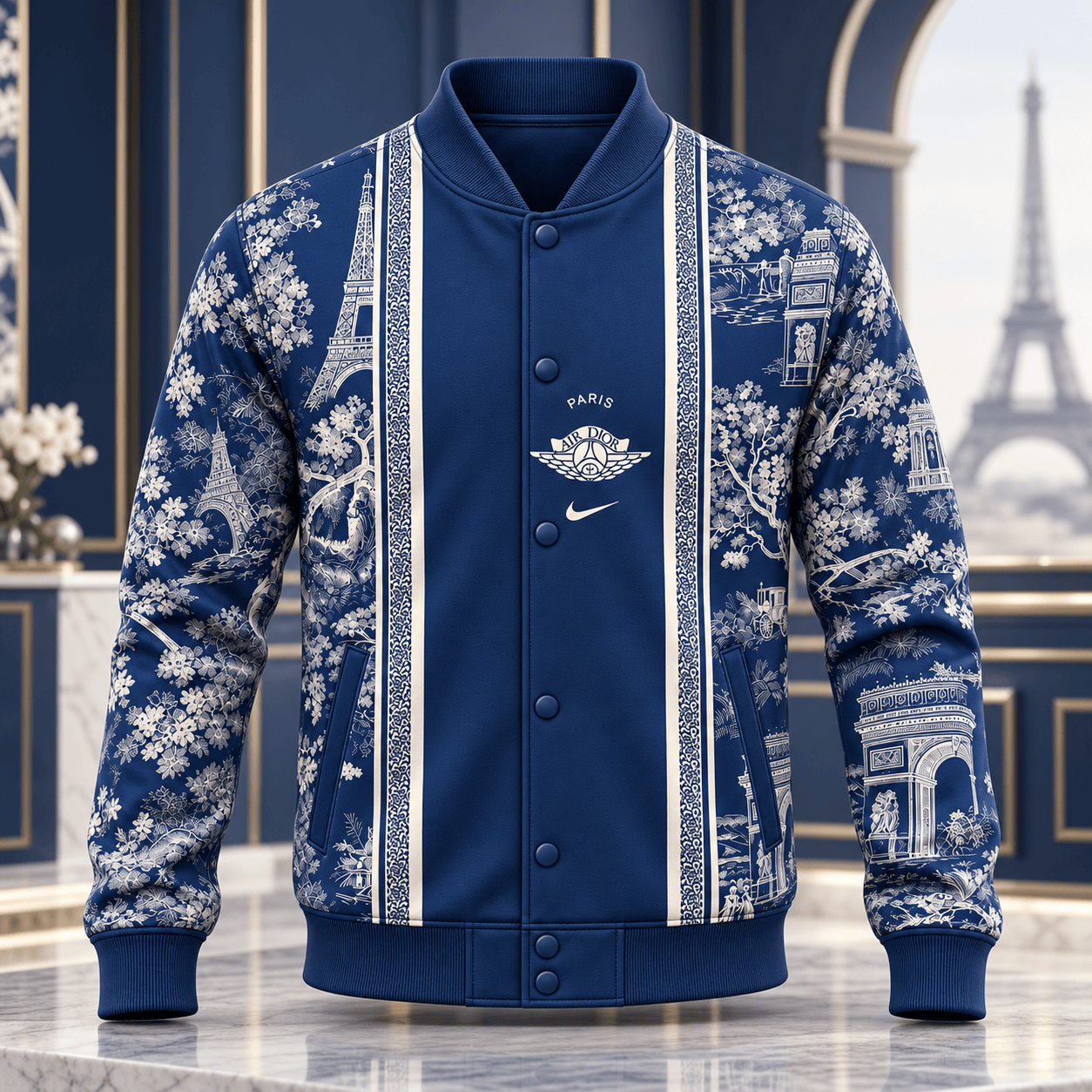 Dior | Parisian Floral Toile Baseball Jacket Christmas 2026 Edition