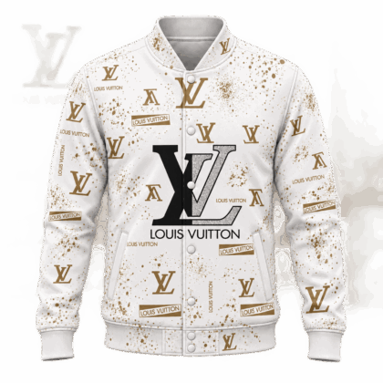 Louis Vuitton | Gold Monogram Splatter Baseball Jacket Year-End 2026 Collection