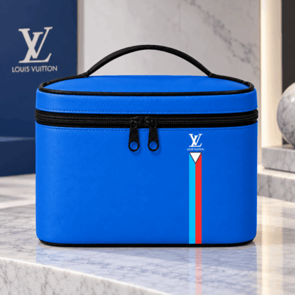 Louis Vuitton | Electric Blue Racing Stripe Cosmetic Bag Fall 2026 Collection
