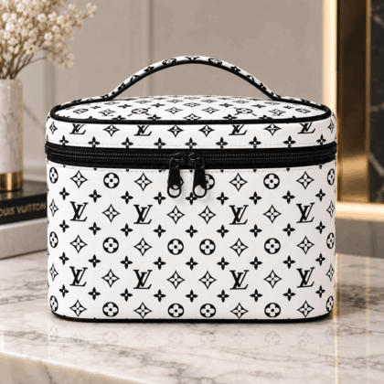 Louis Vuitton | Monochrome Monogram Print Cosmetic Bag Fall 2026 Collection