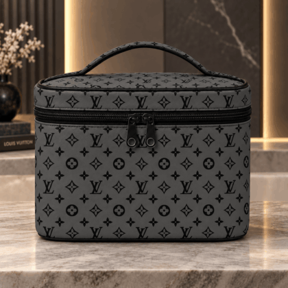 Louis Vuitton | Graphite Monogram Print Cosmetic Bag Fall 2026 Collection