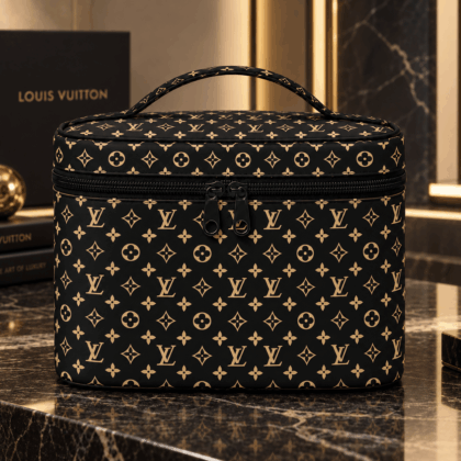 Louis Vuitton | Black Gold Monogram Cosmetic Bag Fall 2026 Collection