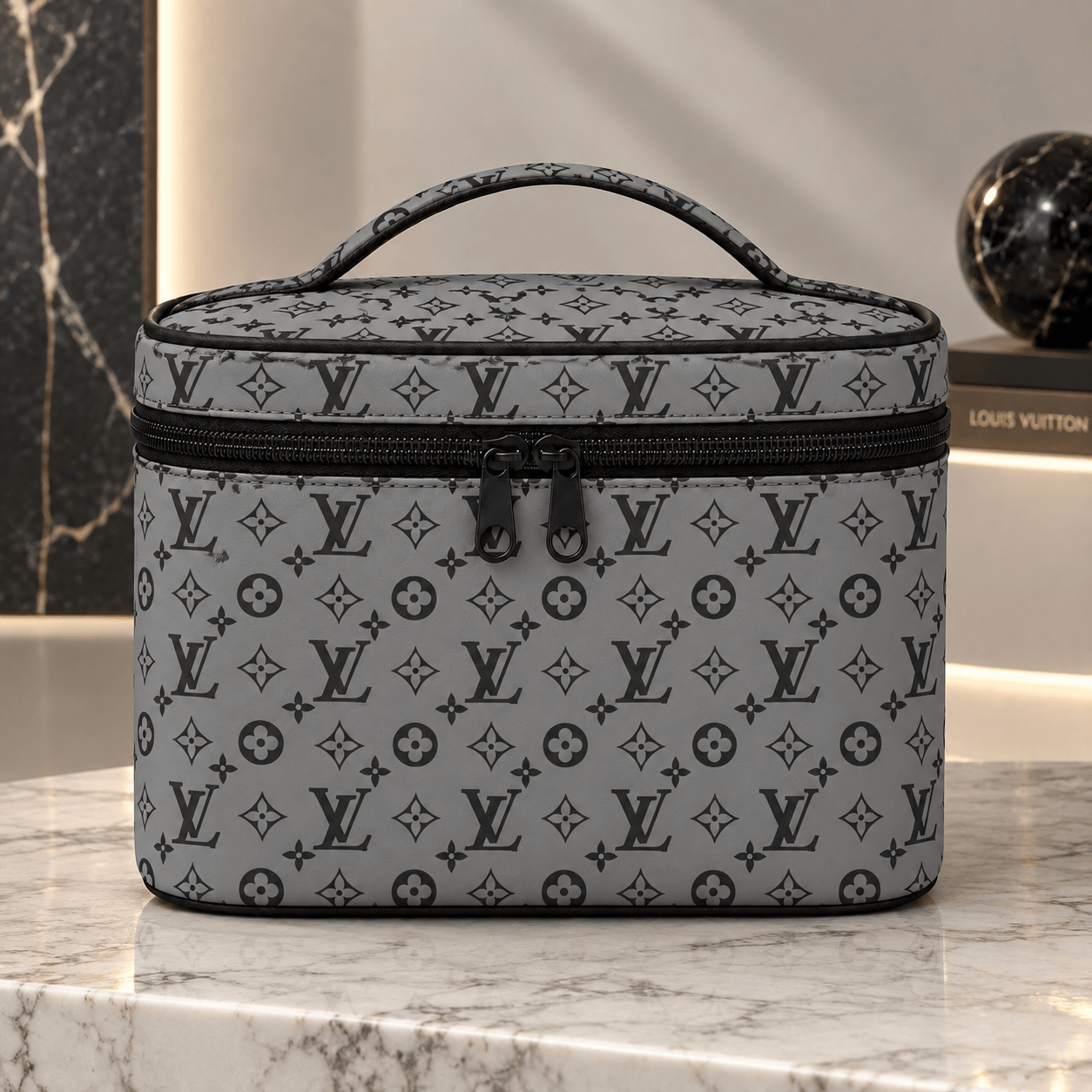 Louis Vuitton | Silver Shadow Monogram Cosmetic Bag Fall 2026 Collection